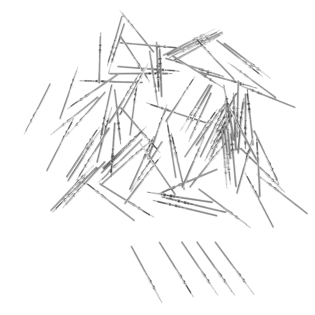 100Pcs Generic Replacement Parts Watch Winding Stem for Different Watches