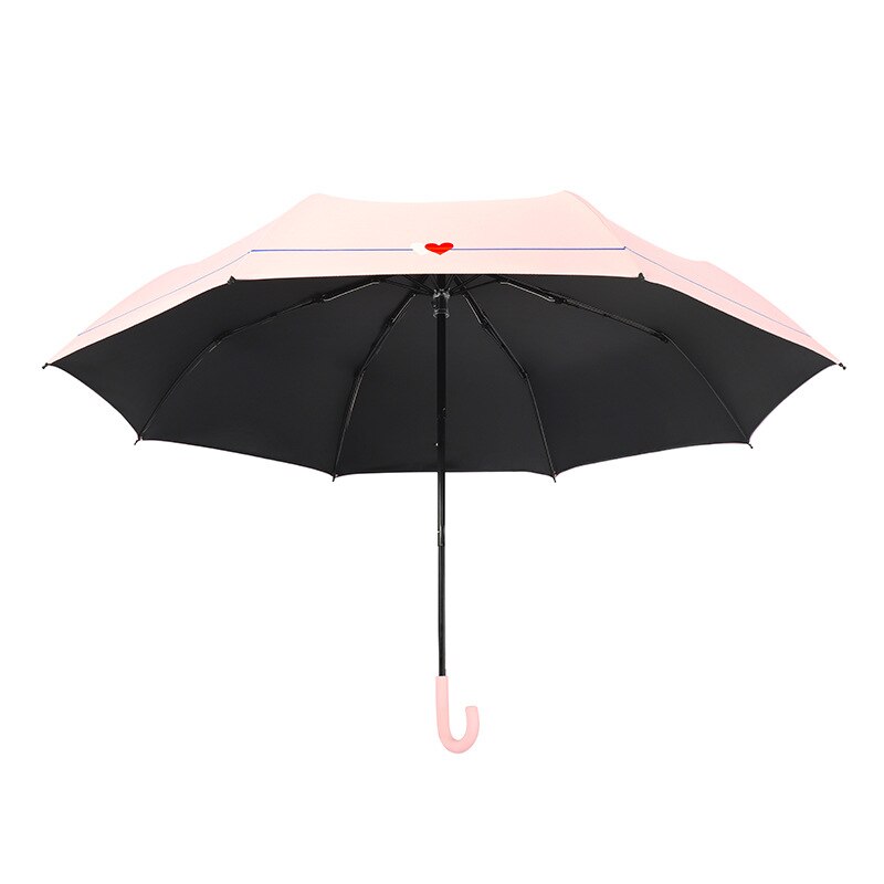 Top paraplu heren regen dames winddicht grote paraplu's buiten zonnig anti-zon 3 opvouwbare krijtstreep paraplu