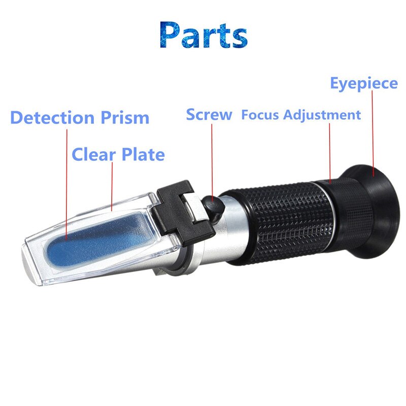 1.10-1.40sg Battery Refractometer Tester Tool Handheld Glycol Refractometer Car Engine Fluid Glycol Antifreeze