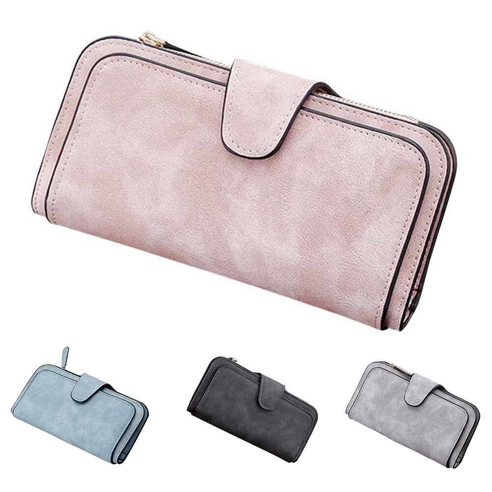 Vrouw Vier Fold Portemonnee Met 14 Kaartsleuven Portemonnee Voor Vrouwen Pu Card Bag Multi-Card Slots Telefoon tas Voor 4.7Inch Telefoons