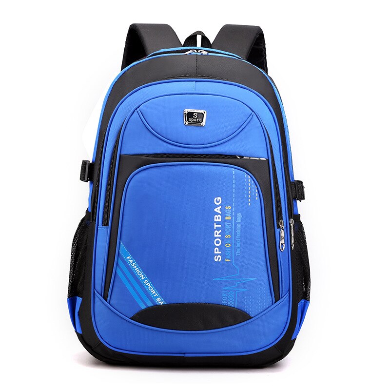 Children Orthopedics School Bags Kids Backpack In Primary Schoolbag For Girls Boys Waterproof Backpacks mochila infantil: blue