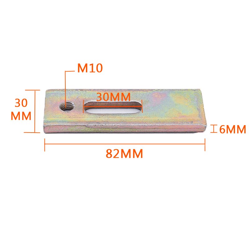 4 Sets 1 lot CNC Engraving Machine Fastening Plates Fixture Clamps Length 82MM for CNC engraving machine T-slot Working Table.