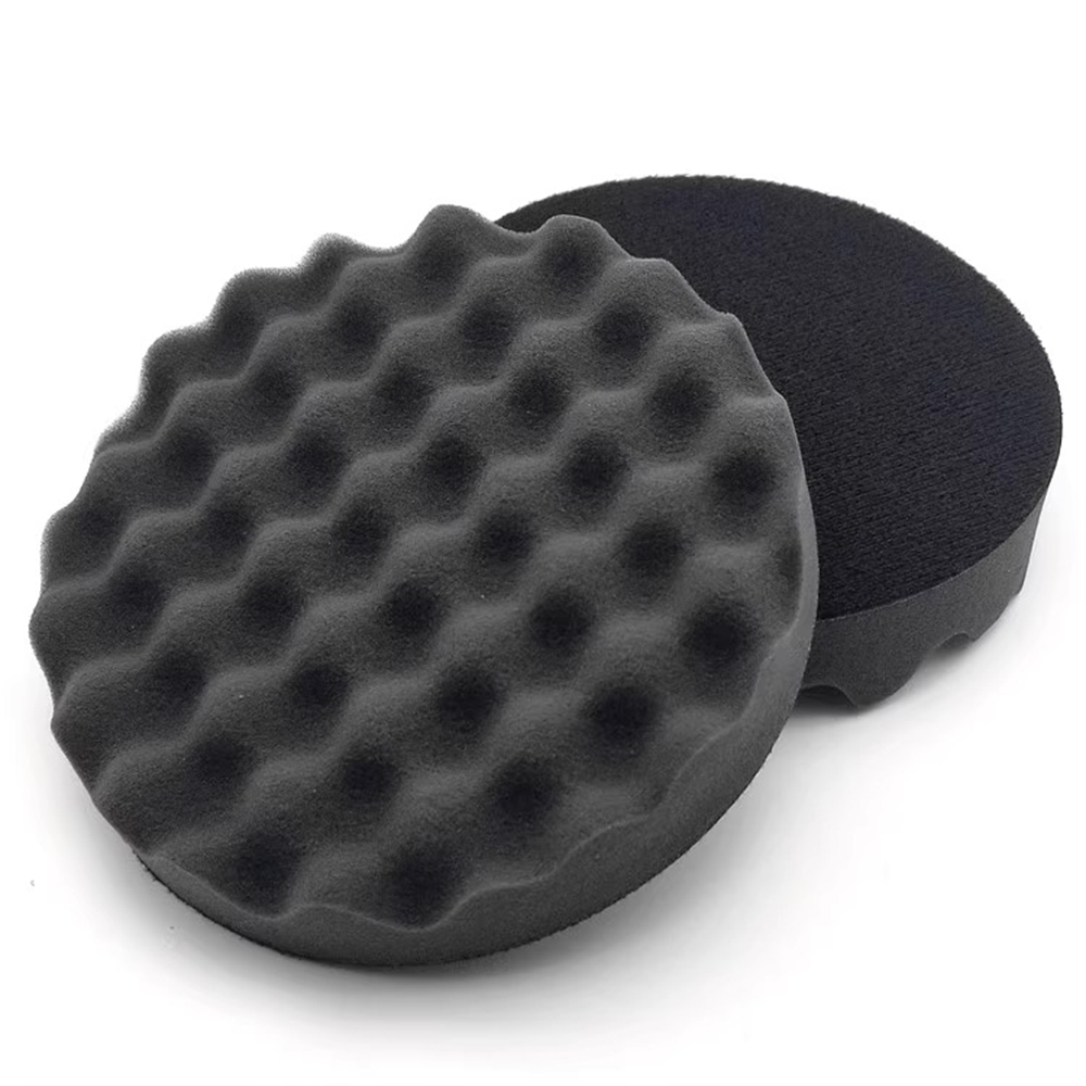 AUTOBRIGHT 5 "6" Zoll Auto Polierer Pad Professionelle Poliermaschine Schwamm Schnelle Detaillierung Waschwachs Spiegel Wachsen Sauberer Schaum: schwarz