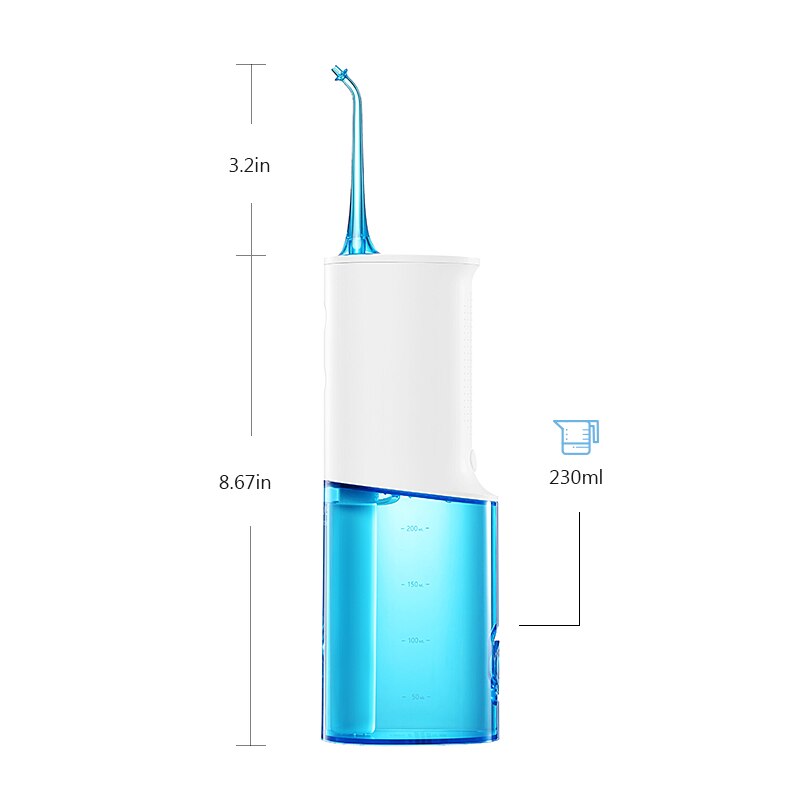 Soocas  w3 bærbar oral irrigator usb genopladelig vand tandtråd 2200 mah irrigator til rensning af tænder vandstråle tandstikker