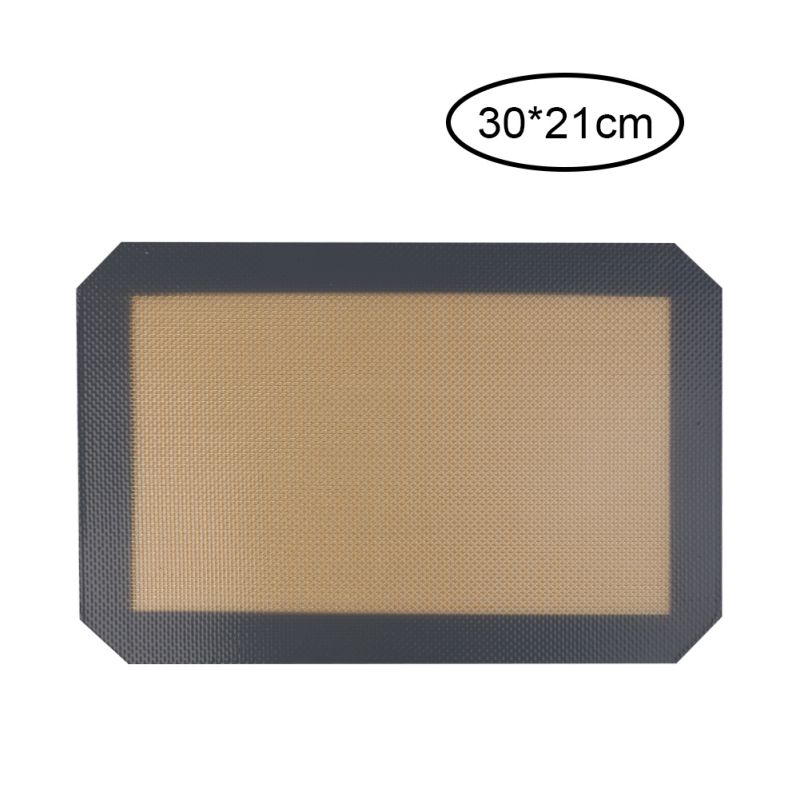 Heat Resistant Silicone Oven Baking Mat For Cookie Bread Biscuit Puff Perforated Silicone Non-stick Mat Kitchen Baking Tool: gray / 42X29.5cm