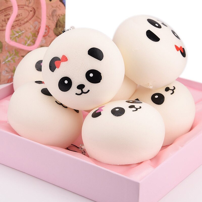 Leuke Squishy Ontluchting Bal Joke Speelgoed Squishi Kawaii Simulatie Antistress Pu Cartoon Panda Squeeze Speelgoed Voor Xmas Verjaardag