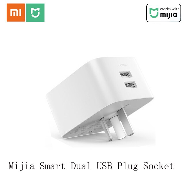 Xiaomi Mijia Smart Socket Bluetooth Gateway Edition Dual USB Smart WIFI Socket Power Adapter Mijia Smart Home Device: Add EU Adapter / Dual USB WIFI Socke