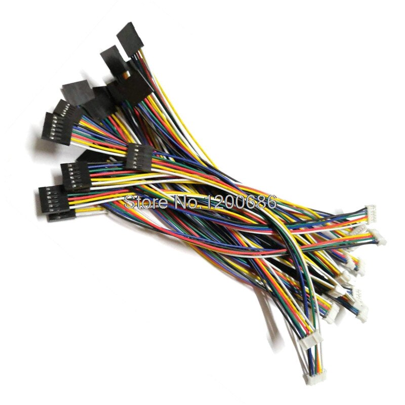 20 Cm 50 Cm 1M 24AWG JST-PH 2.0 Mm Dupont 2.54 Mm 6P Kabel Ph Serie 455-1163-ND PHR-5 M20-1060600 952-2231-ND Kabelboom