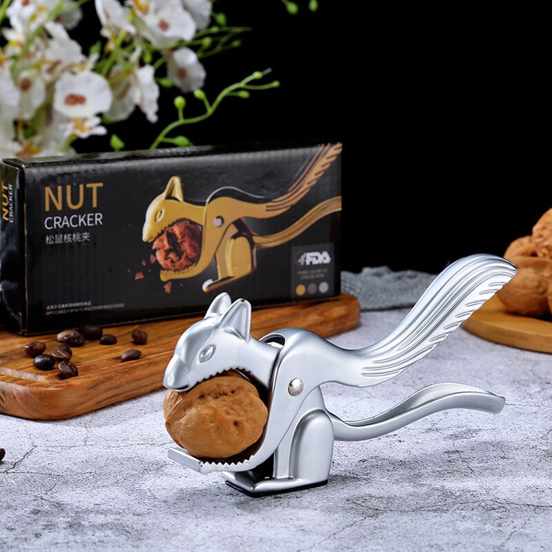 Almond Walnut Pecan Crack Hazelnut Hazel Filbert Nut Kitchen Nutcracker Sheller Clip Tool Clamp Plier Cracker Lovely Squirrel