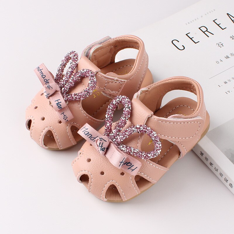 Binnenzool 11.5-15.5Cm Zomer Meisje Baby Peuter Schoenen Zachte Bodem Sandalen Eerste Wandelaar: pink / 8.5