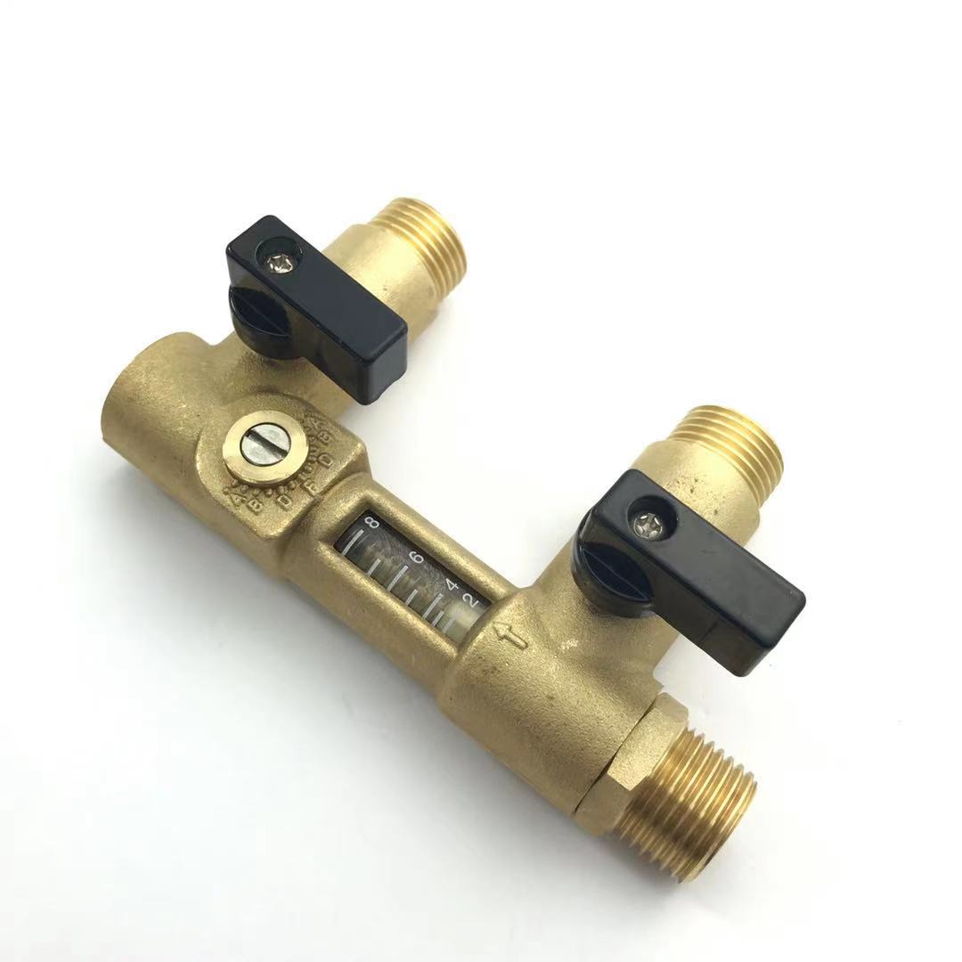 G1/2" Mechanical Flow Meter Direct Reading 2-8L/min USC-MS21TC Spring flowmeter Brass Flow reader Balancing Valve