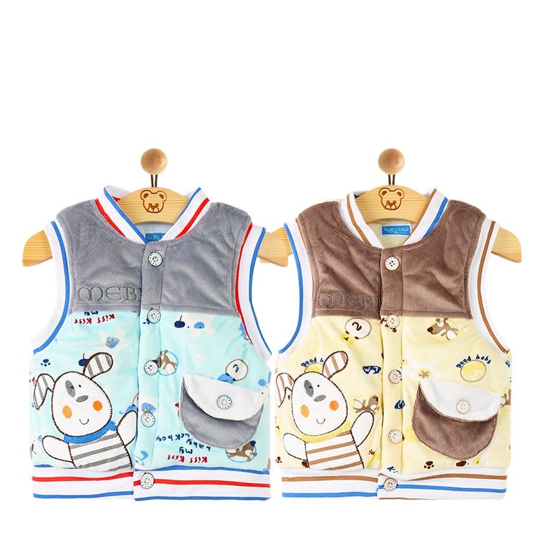 Baby Vest Dikke Sectie Pasgeborenen Cartoon Paard Jongen Vrouwelijke Baby Warme Sjaal Baby Kleding Pasgeboren Meisje En Jongen