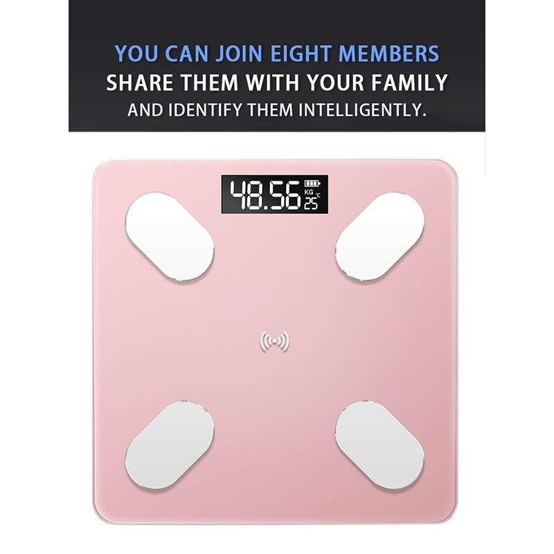 Báscula de herramientas de control de peso LCD Digital Bluetooth BMI báscula de cuerpo inteligente