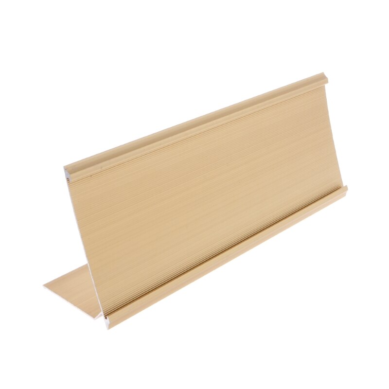 Plaque porte-nom en alliage d'aluminium 9x24cm, Plaque en argent doré, pour bureau, école: Golden