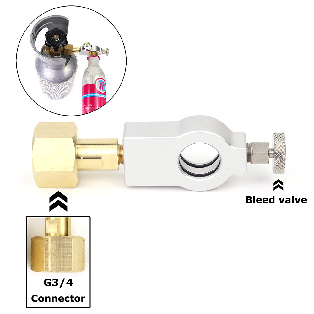 Co2 Cylinder Refill Fill Station Adaptor Fit Sodastream (Terra DUO Art) Pink Quick Connect Co2 Cylinder: light green