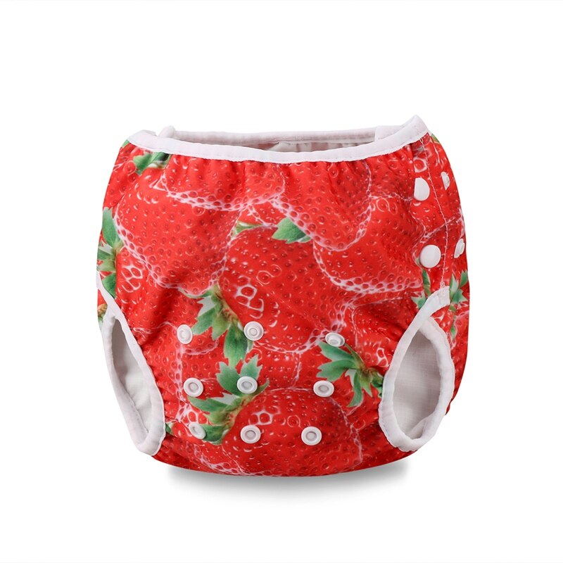 Adjustable Baby Boys Girls Summer Swim Diaper Swim Print Trunks Waterproof diaper baby Swimwear: 4