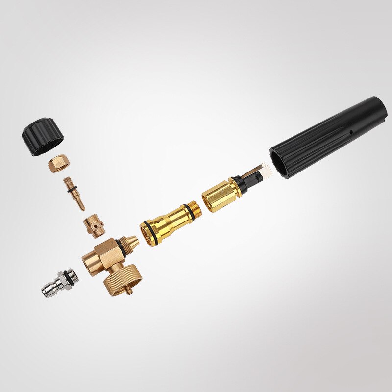 Générateur de mousse pour karcher avec différents types adaptateurs de filetage mâle buse de mousse de neige pistolet savon moussant voiture huter générateur de mousse