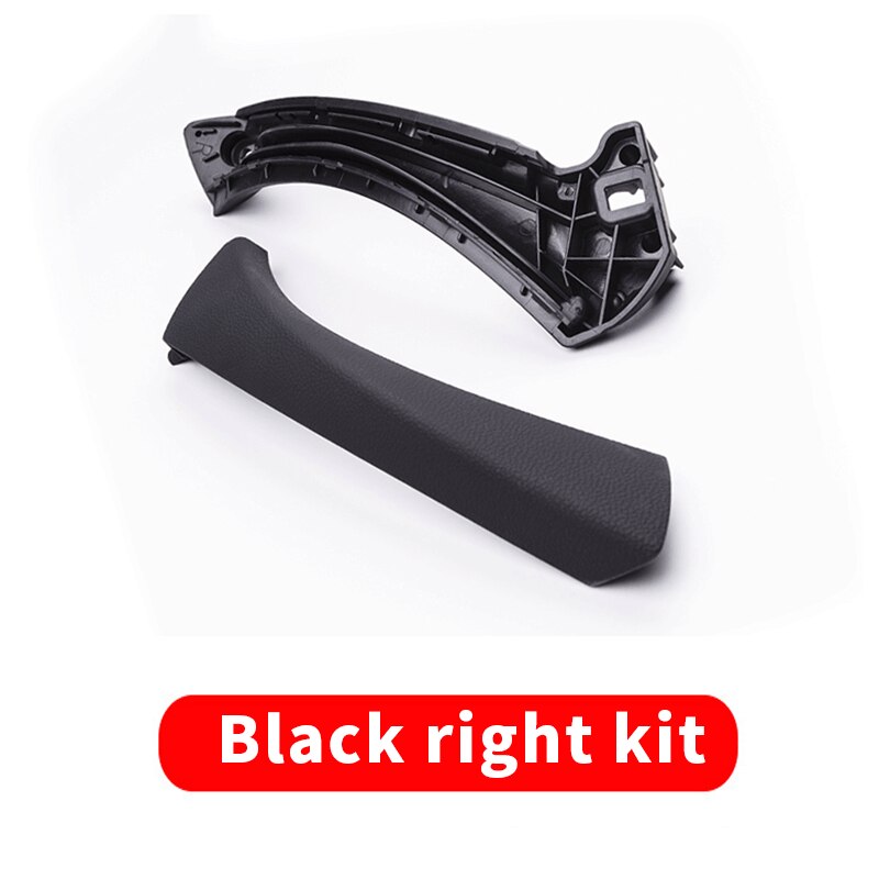 For BMW 3 Series E90 E91 E92 Original Inner Door Handle Panel Pull Trim Black Beige Gray Right Left Cover 2004 Accessories: Black right kit