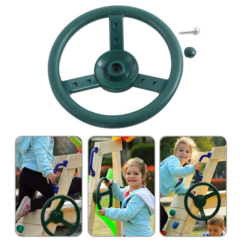 Stuurwiel Attachment Speeltuin Swing Set Accessoires Vervanging (Groen)