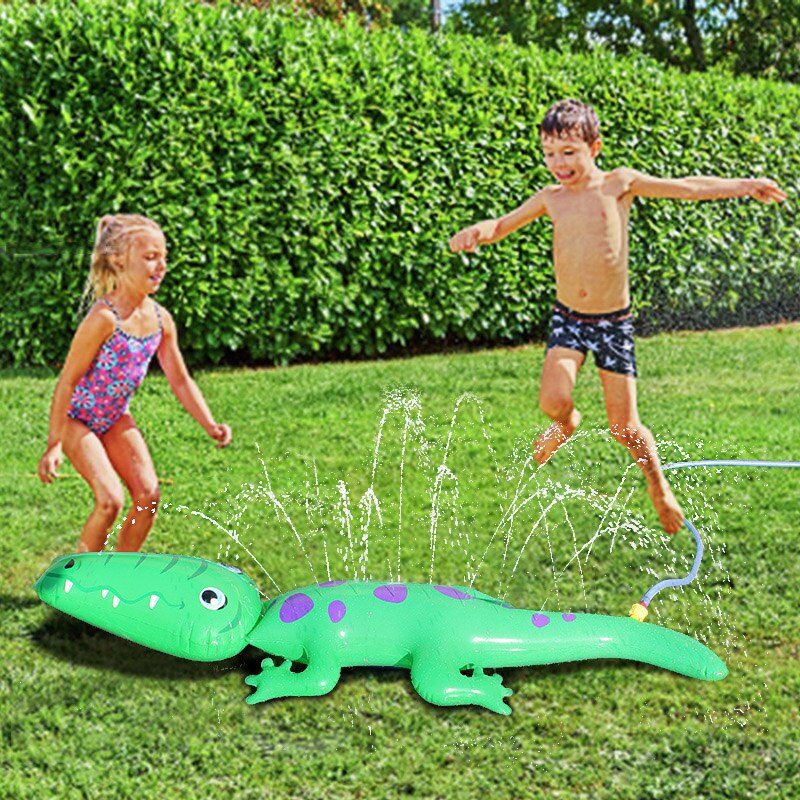 Crocodiles Inflatable Sprinkler Toy Children Pad Outdoor for Lawn Garden Summer AN88