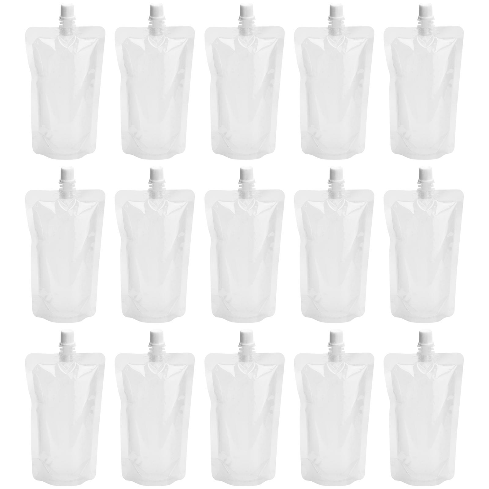 Travel Outdoor for Drinks Bag Portable Plastic Concealable Standing Transparent Beverage Flasks: 16.5x10x6cm