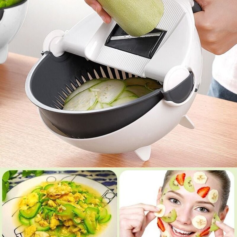 Roterende Groente Cutter Set Multifunctionele Cutter Groente Snijmachine Keuken Accessoires PAK55