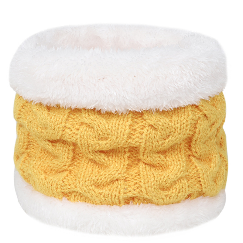 Herfst Winter Baby Sjaal Warm Haak Kinderen Halswarmer Kraag Fluwelen Dikke Effen Kleur Kids Meisje Jongen Sjaals