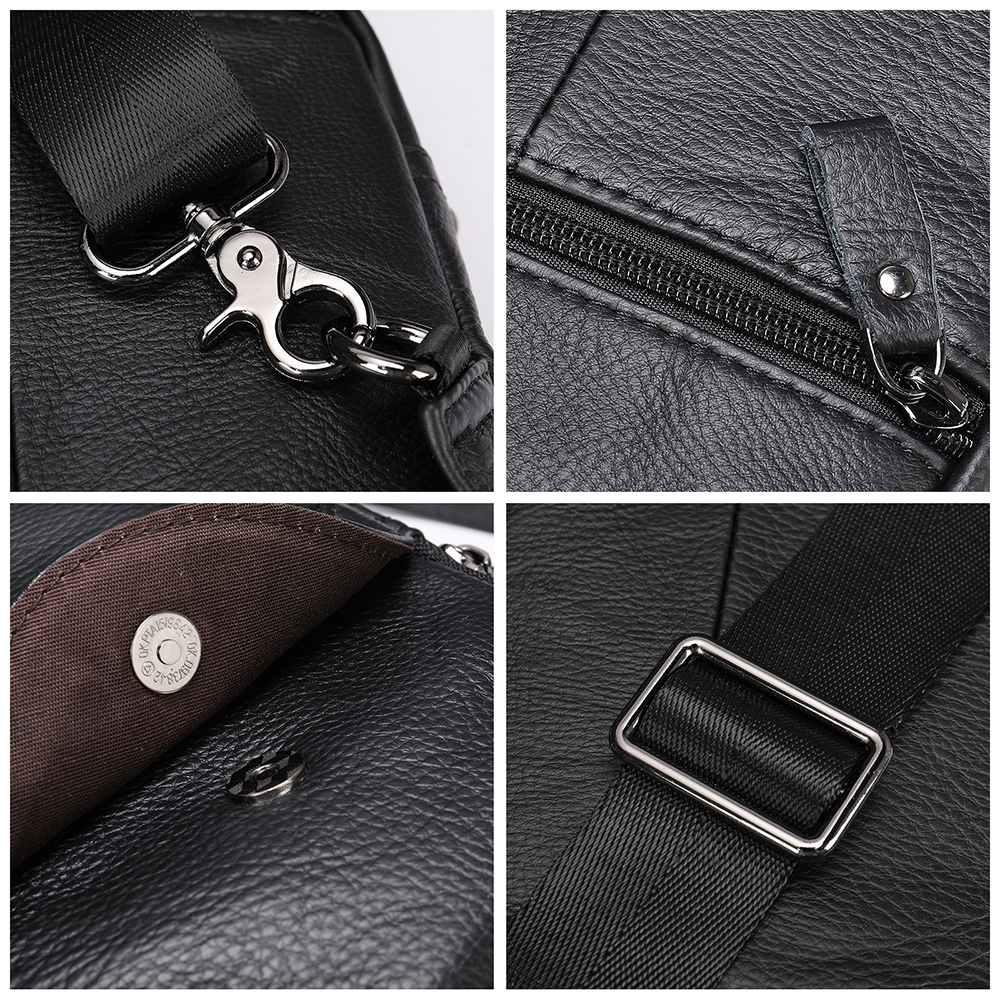 WESTAL leren herentas voor heren, borsttas voor heren, crossbodytas