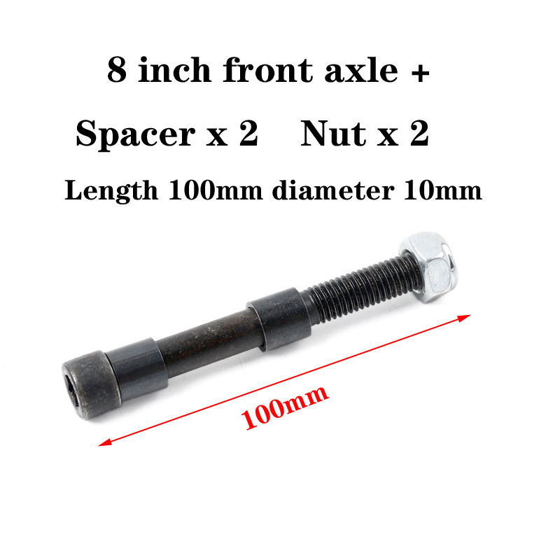 Electric scooter Wheel Axle Front wheel 100MM 160MM front wheel motor ball bearing for 8 Inch 10 Inch Wheels Rims Tires Tubes