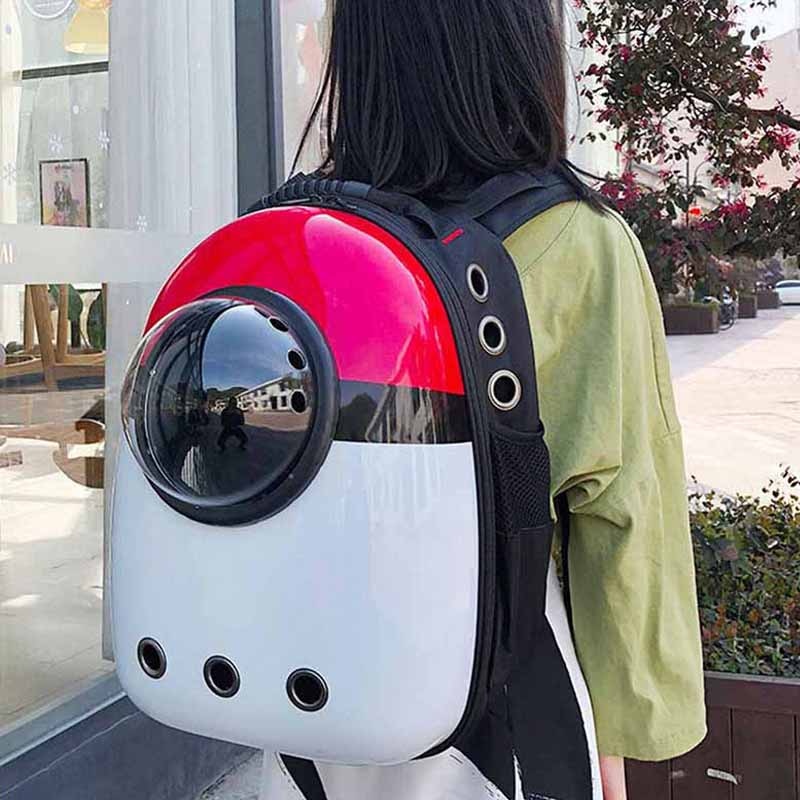 Katze Rucksack Fenster draussen Katze Träger Transparente Raum Katze Tasche Doppel Schulter Haustier Rucksack Für Welpen Hund Handtasche Katze Carring