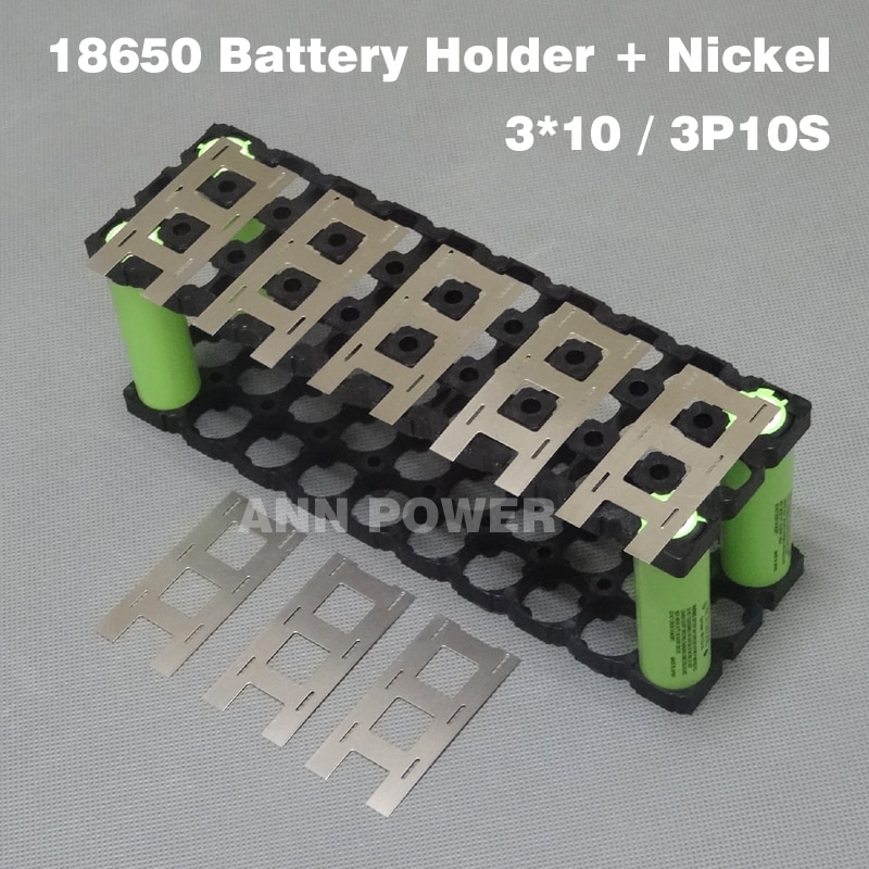 3*10 (3P10S) 18650 Batterij Houder + 3P2S Nikkel Strip Gebruikt Voor 36V Lithium Ion Batterij 3*10 Houder En 3*2 Nikkel Riem