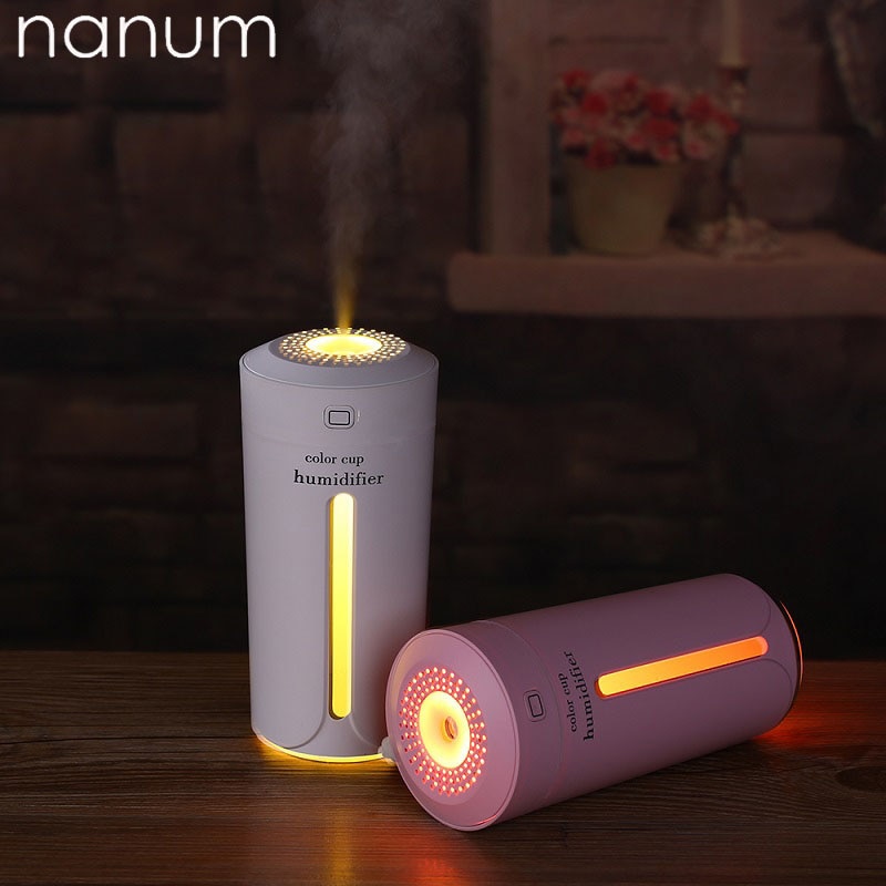 Ambientador de coche con USB, Humidificador ultrasónico de Color para el hogar, humidificador para el coche, purificador, atomizador, lámpara LED, difusor de aromaterapia
