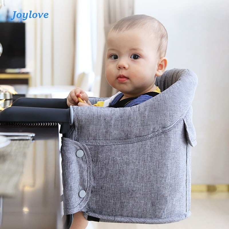 JOYLOVE-trona portátil para bebé, trona plegable para alimentación de niños, cinturón de seguridad para comedor, elevador de asiento de bebé, silla de alimentación
