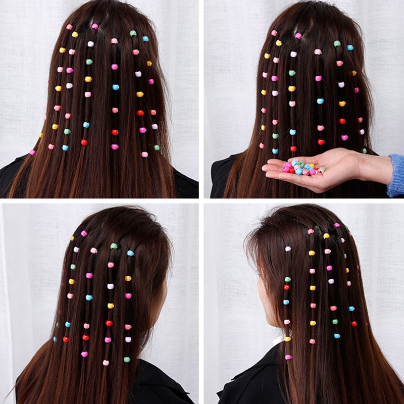 40 stücke Mini Haar Klaue Clips Für Frauen Mädchen Nette Candy Farben Kunststoff Haarnadeln Haar Zöpfe Maker Perlen Headwear Haar zubehör