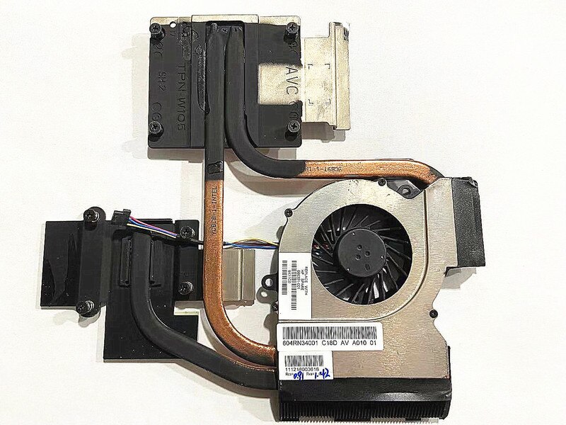 Nueva CPU de ventilador de refrigeración para HP pabellón DV6 DV7 DV6-6000 DV7-6000 portátil ventilador con disipador de calor 666391-001