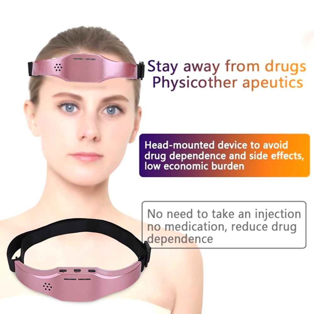 Elektrische Head Massager Slaap Monitor Migraine Relief Massager Slapeloosheid Therapie Release Stress Slaap Therapie Apparaat Slapen Di