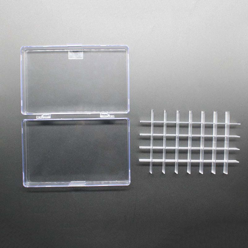40 Compartments Storage Box Transparent Plastic Nail Art Jewelry Earring Case