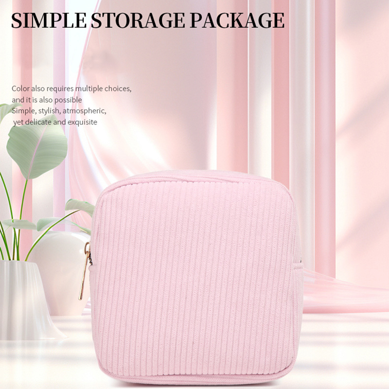 Ins Plush Mini Cosmetic Storage Pouch Women Portable Makeup Lipstick Sanitary Napkins Travel Organizer Bags Small Bag