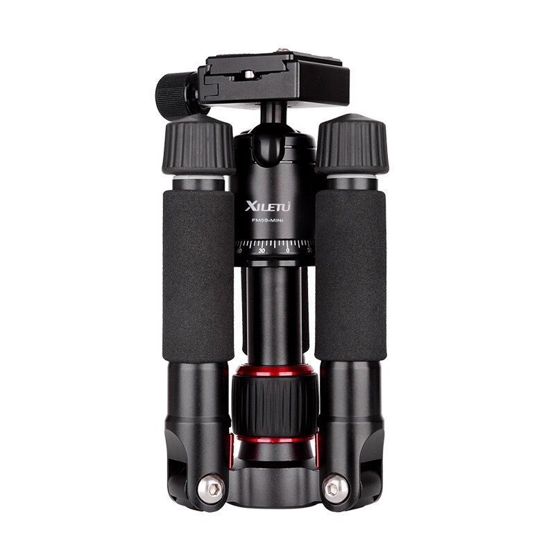 Cadiso  fm5s bärbart tripod lätt resestativ bordsskiva video mini stativ med 360 graders kulhuvud för kamera dslr