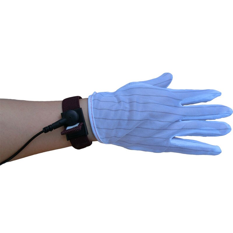 Antistatisk armbånd antistatisk ledningsbånd armbåndsbånd esd armbånd med alligator klip til elektronik antistatisk arbejdsværktøj