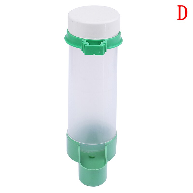 Automatic Bird Feeder Pet Cage Aviary Bird Parrot Budgie Water Bottle Drinker Food Container Waterer Clip Hanging Food Dispenser: D