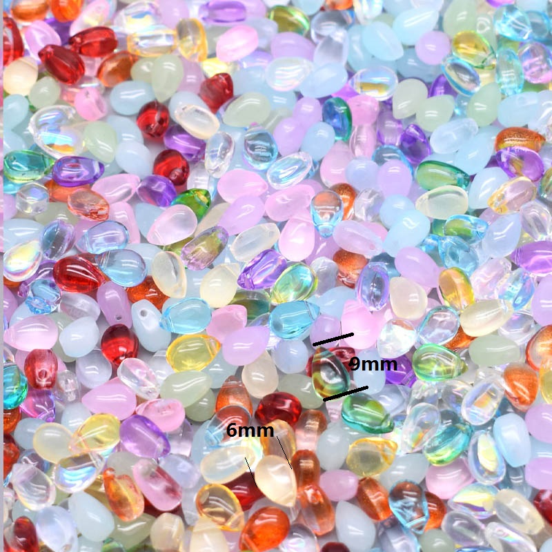 50 stuks 8mm mix kleur ster olifant vis maan bloem kraal tsjechische glas losse kralen voor sieraden maken DIY accessoires handgemaakt