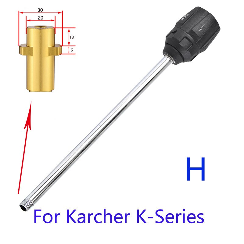 Pressure Washer Metal Wand Tips Water Spray Lance Spear Quick Jet Tips Washer nozzles for Karcher Bort Nilfisk Bosch Lavor spear: Blue