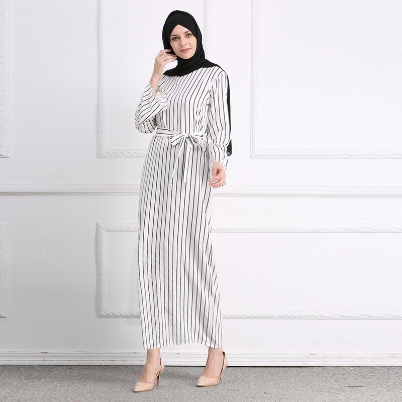 Femmes bande musulmane longue Maxi Hijab Robe arabe dubaï Abaya Robe robes Kimono Jubah Ramadan arabe vêtements islamiques