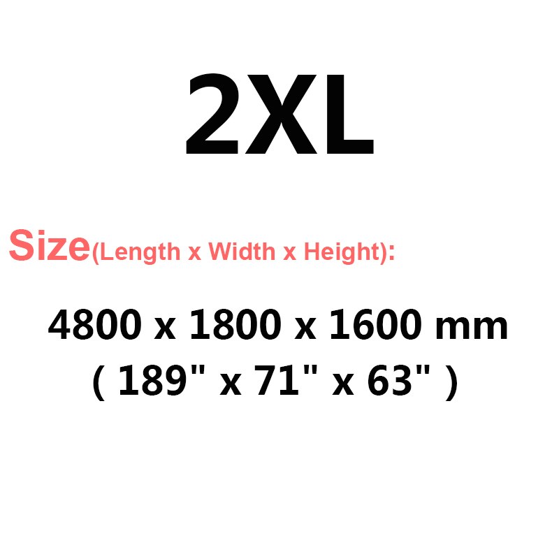 Buildreamen2 Car Cover Sun Snow Rain Dust Protection Cover Waterproof For Ford Everest Expedition Edge Galaxy Windstar Freestar: 2XL