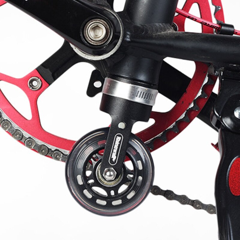 Portable Folding Bike Auxiliary Roller Wheel Foldable Bicycle Assistor Wheel Training Auxiliary