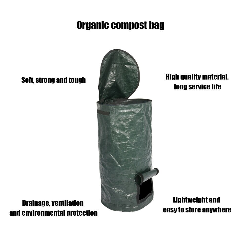 Bolsa de abono orgánico para fruta, cocina, recolección de residuos de fermentación, almacenamiento, Compost, cultivo de verduras, herramienta de jardín