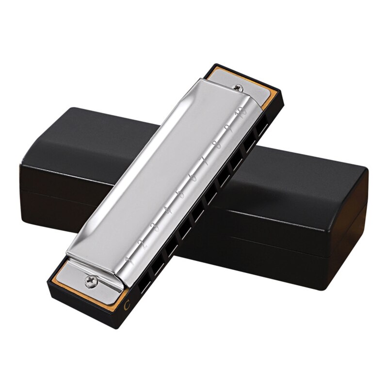 Sleutel Van C Diatonische Harmonica, 10 Gaten 20 Tones, Blauw Harp, Harmonica, Mondharmonica