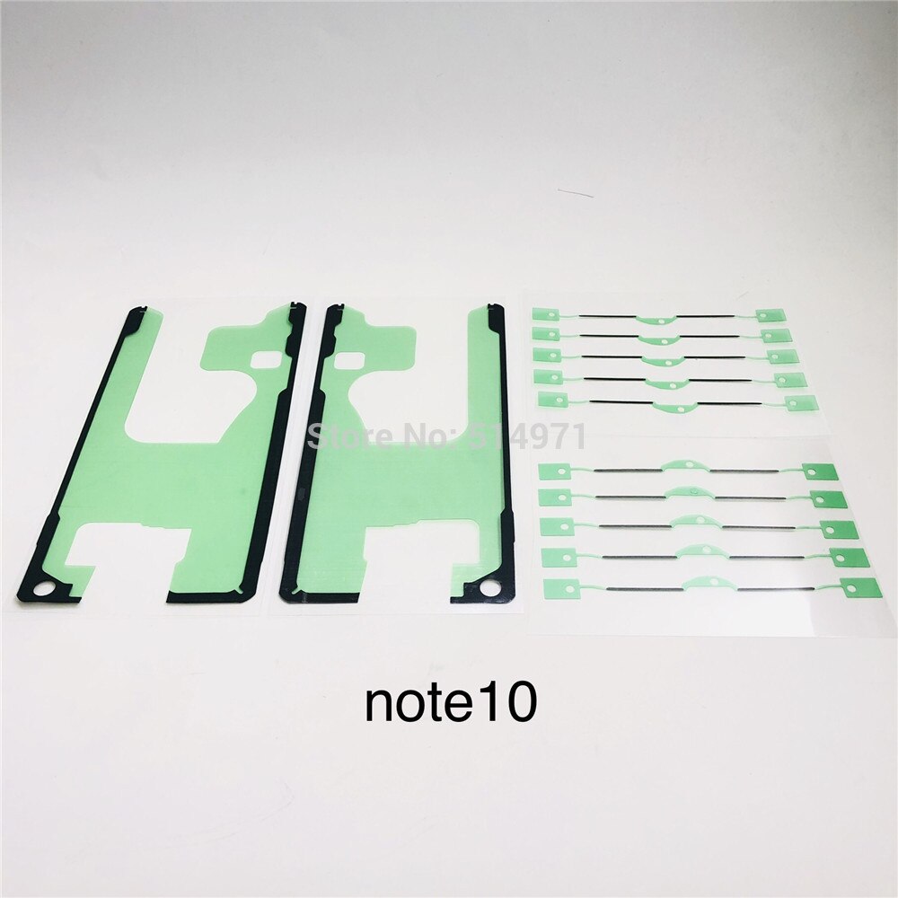 10 sztuk obudowa przednia rama Bezel klej wodoodporny klej naklejki dla Samsung Gaxaxy uwaga 10 9 8 S20 S10 S9 S8 Plus naprawa część