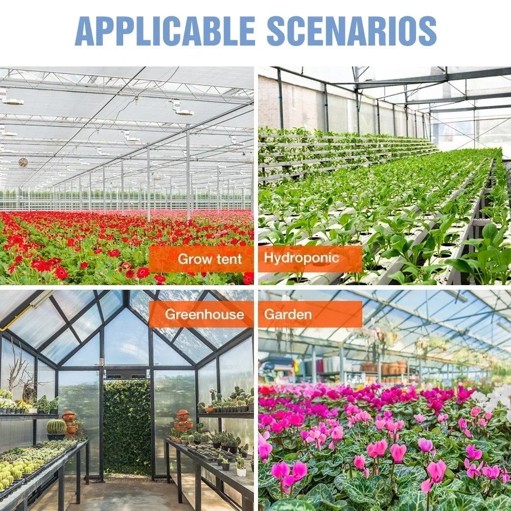 Las últimas lámparas de cultivo, bombilla Led de espectro completo para plantas, invernadero, luz de cultivo para plantas de interior, enchufe UE/AU/REINO UNIDO/EE. UU., varios colores disponibles